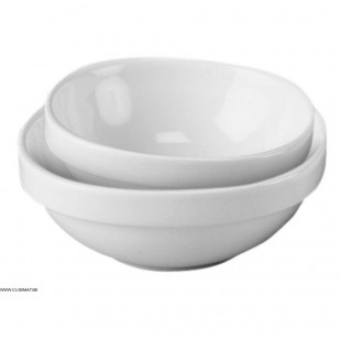 PLAT SABOT OVALE 197X118MM EMPILABLE BLANC dans SARREGUEMINES