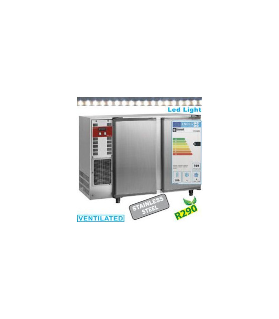 REFROIDISSEUR DE BOUTEILLES ACIER INOX 2 PORTES 375LT DIAMOND dans FRIGOS BAR