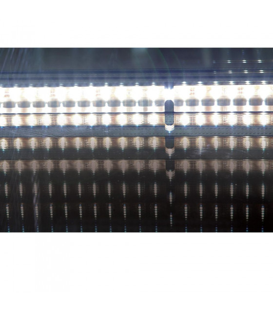 VITRINE 4 FACES NEGATIVE 5 ETAGERES EN VERRE VENTILEE 480LT NOIRE DIAMOND dans CONGELATEURS VITRINES