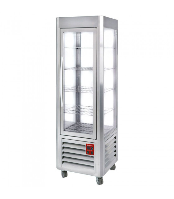 VITRINE PANORAMIQUE 5 GRILLES 360LT INOX DIAMOND dans FRIGOS VITRINES