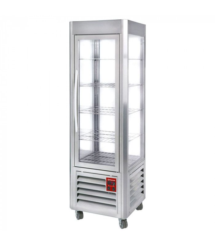 VITRINE PANORAMIQUE 5 GRILLES 360LT INOX DIAMOND dans FRIGOS VITRINES