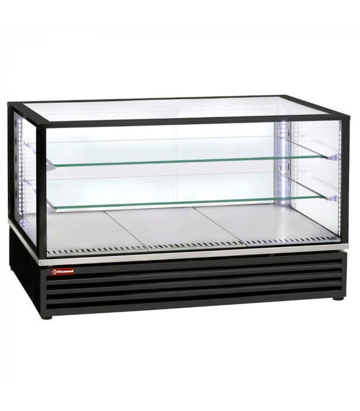 VITRINE REFRIGEREE EN OU GN VENTILEE 3 NIVEAUX NOIRE dans FRIGOS VITRINES