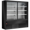 VITRINE MURALE REFRIGERE VENTILE AVEC PORTES COULISSANTES EN VERRES NOIR 150CM DIAMOND dans VITRINES MURALE