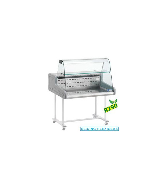 COMPTOIR VITRINE REFRIGEREE VITRE BOMBEE 150CM DIAMOND dans FRIGOS VITRINES