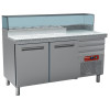 TABLE FRIGO PIZZA 2 PORTES600X400 + 3 TIROIRS NEUTRES EN + STRUCTURE REFRIGEREE  DIAMOND dans TABLE PIZZA