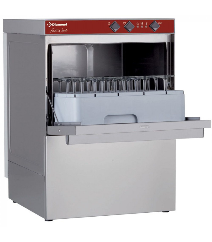 LAVE-VAISSELLE ET VERRES PANIER 450X450MM FAST WASH + POMPE DE VIDANGE DIAMOND dans LAVE VERRES