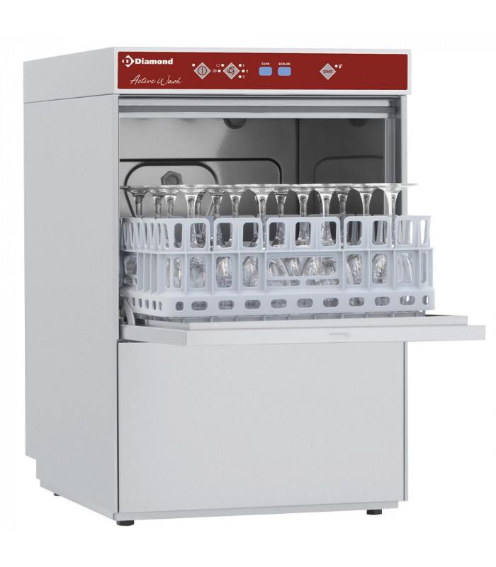 LAVE-VERRES PANIER CARRE 400X400MM DIAMOND dans LAVE VERRES