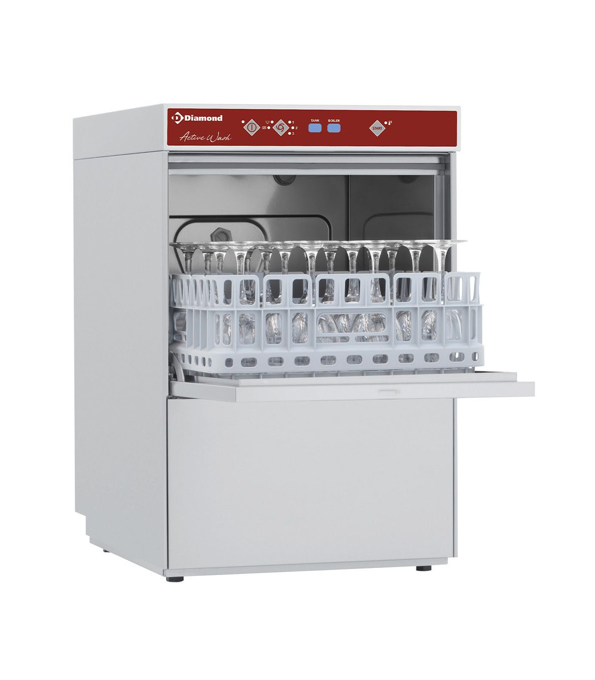 LAVE-VERRES PANIER CARRE 400X400MM DIAMOND dans LAVE VERRES