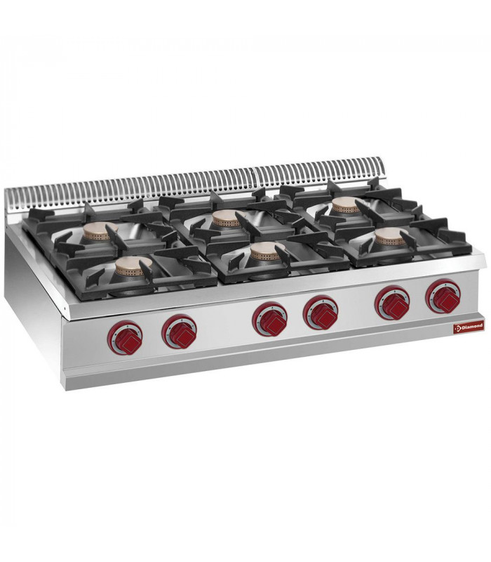 CUISINIERE 6 FEUX GAZ -TOP- DIAMOND dans GAZ