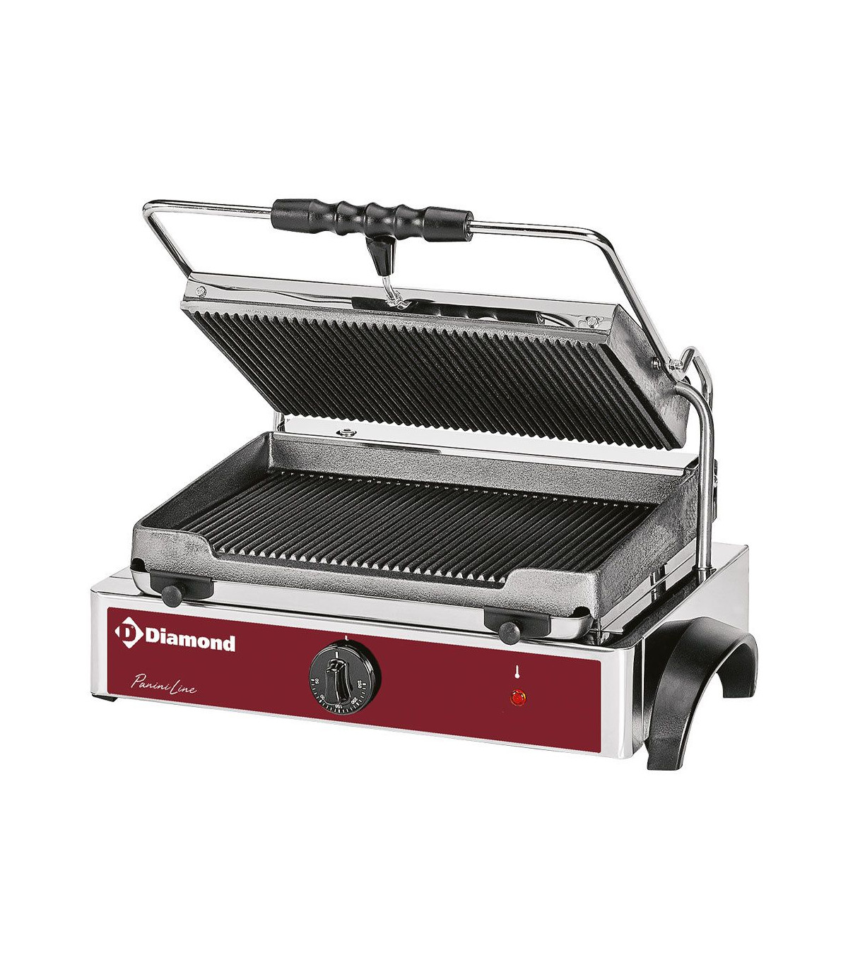 EOL  GRILL-PANINI "MEDIUM" ELECTRIQUE - PLAQUES RAINUREES DIAMOND dans GRILL DE CONTACT