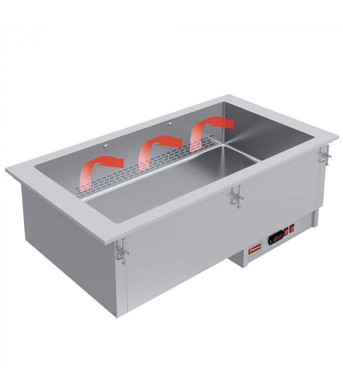 ELEMENT BAIN MARIE 3 GN 1/1 - A SEC DIAMOND dans ENCASTRABLE