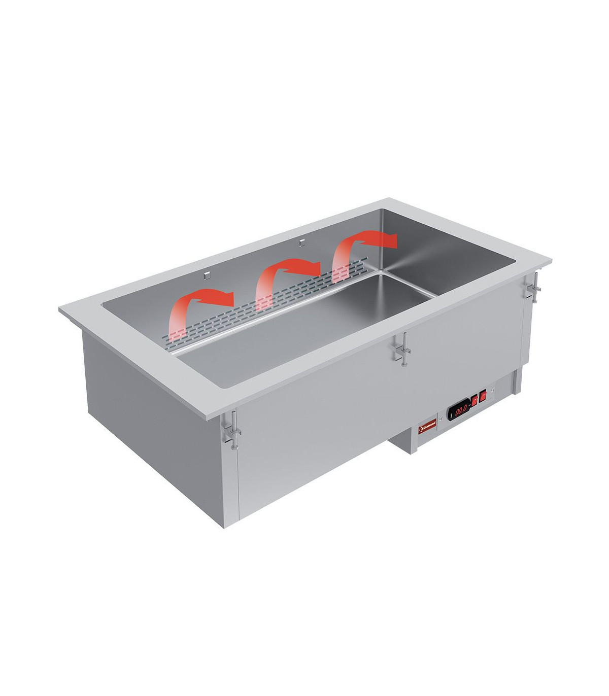 ELEMENT BAIN MARIE 3 GN 1/1 - A SEC DIAMOND dans ENCASTRABLE