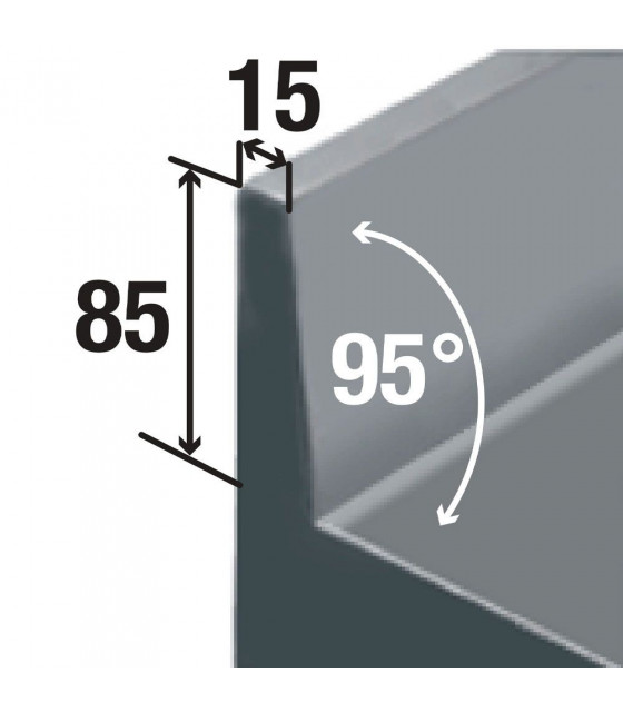 PLONGE 2 CUVES 1 EGOUTOIR DROIT AVEC PIETEMENT EN KIT 160CM DIAMOND dans EVIERS ET PLONGES