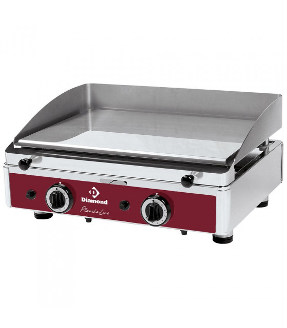 PLAQUE DE CUISSON LISSE CHROMEE GAZ DIAMOND dans PLAQUE A SNACKER