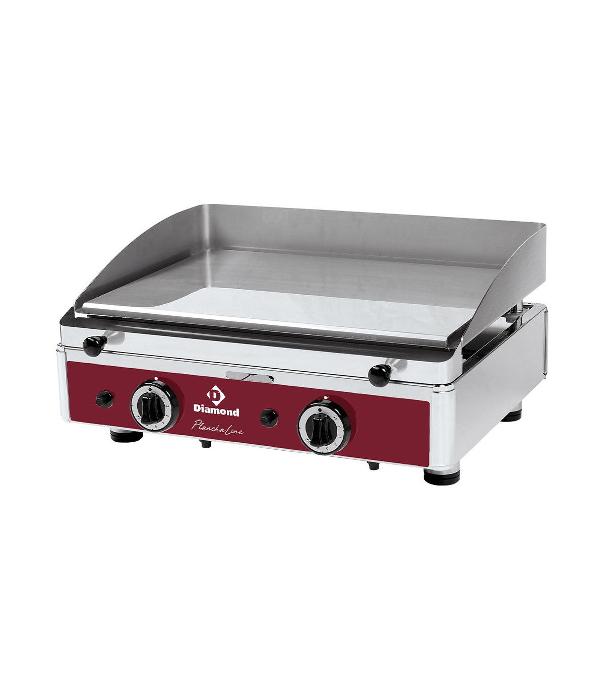 PLAQUE DE CUISSON LISSE CHROMEE GAZ DIAMOND dans PLAQUE A SNACKER