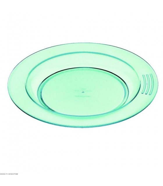 ASSIETTE 1/2 CREUSE Ø23CM COPOLYESTER VERTE SAINT-ROMAIN dans VAISSELLE SPECIALISEE