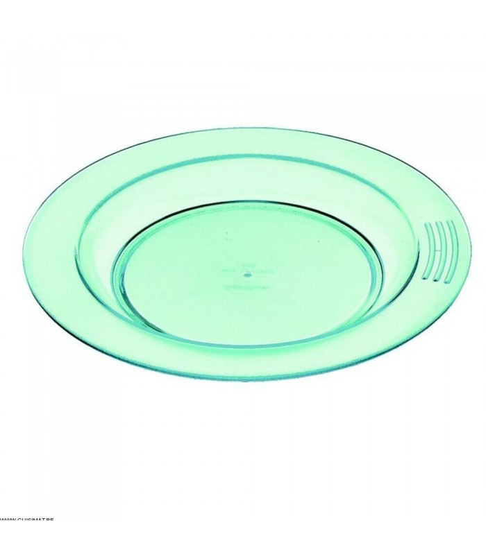 ASSIETTE 1/2 CREUSE Ø23CM COPOLYESTER VERTE SAINT-ROMAIN dans VAISSELLE SPECIALISEE