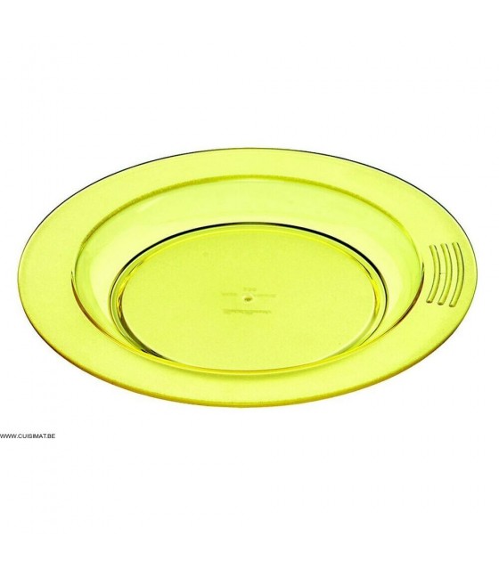 ASSIETTE 1/2 CREUSE Ø18CM COPOLYESTER JAUNE SAINT-ROMAIN dans VAISSELLE SPECIALISEE