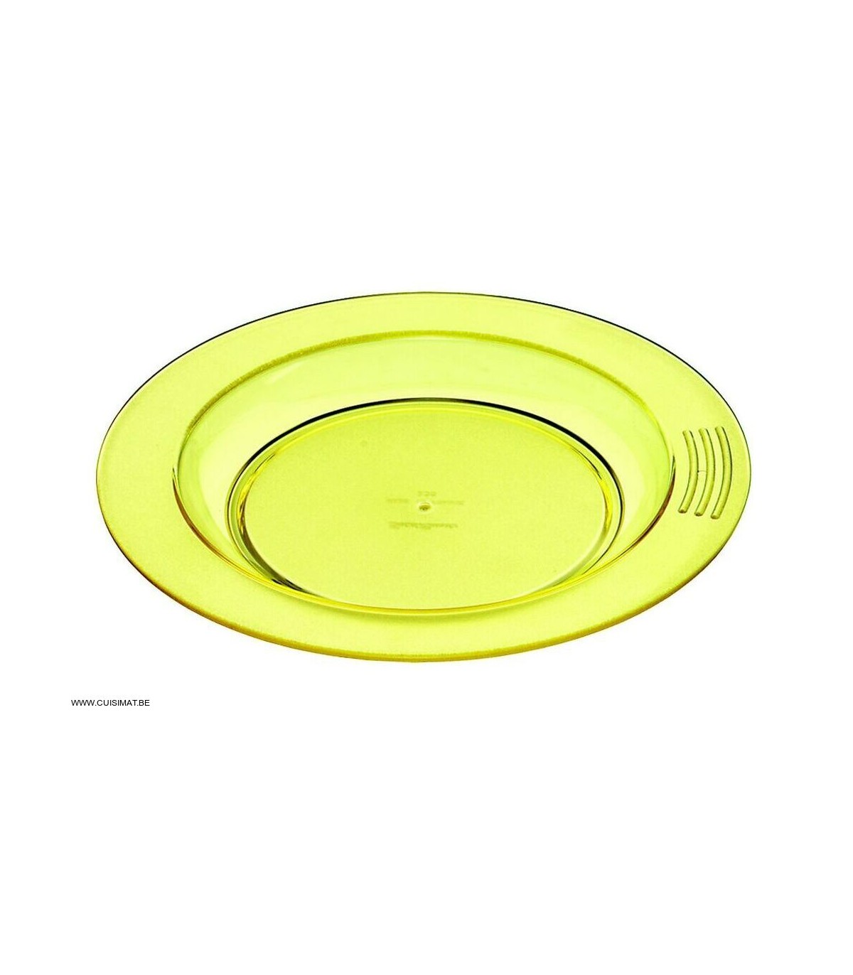 ASSIETTE 1/2 CREUSE Ø18CM COPOLYESTER JAUNE SAINT-ROMAIN dans VAISSELLE SPECIALISEE