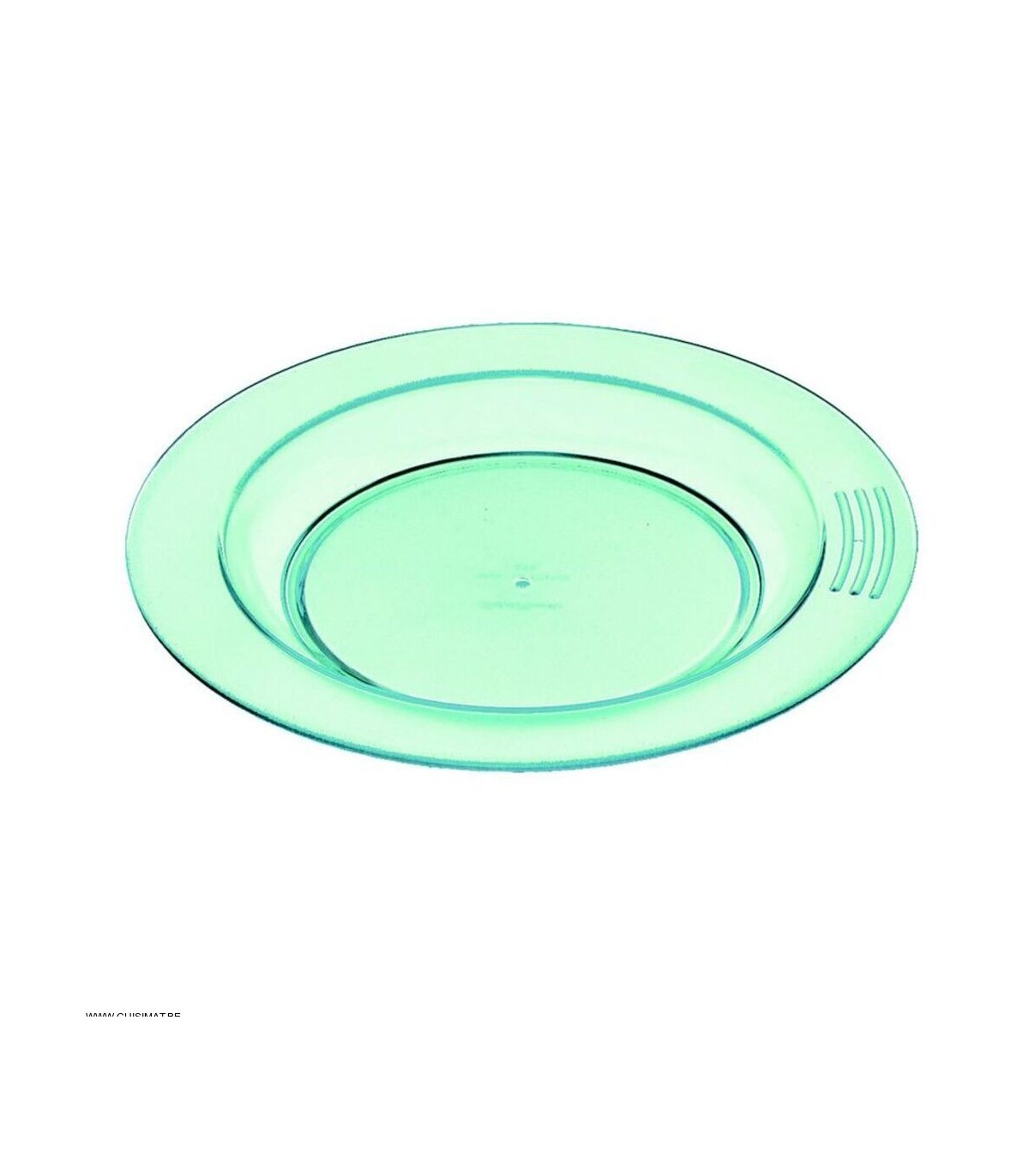 ASSIETTE 1/2 CREUSE Ø18CM COPOLYESTER VERTE SAINT-ROMAIN dans VAISSELLE SPECIALISEE