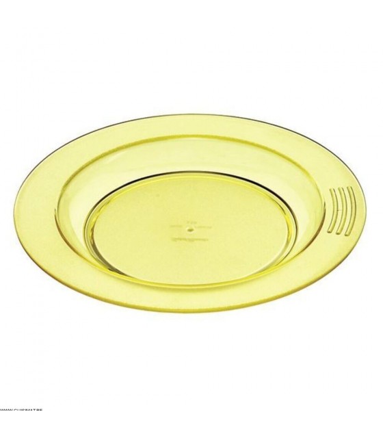 ASSIETTE 1/2 CREUSE Ø23CM COPOLYESTER JAUNE SAINT-ROMAIN dans VAISSELLE SPECIALISEE