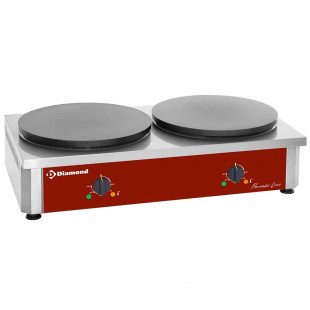CREPIERE ELECTRIQUE 2 PLAQUES Ø400MM DIAMOND dans CREPIERE
