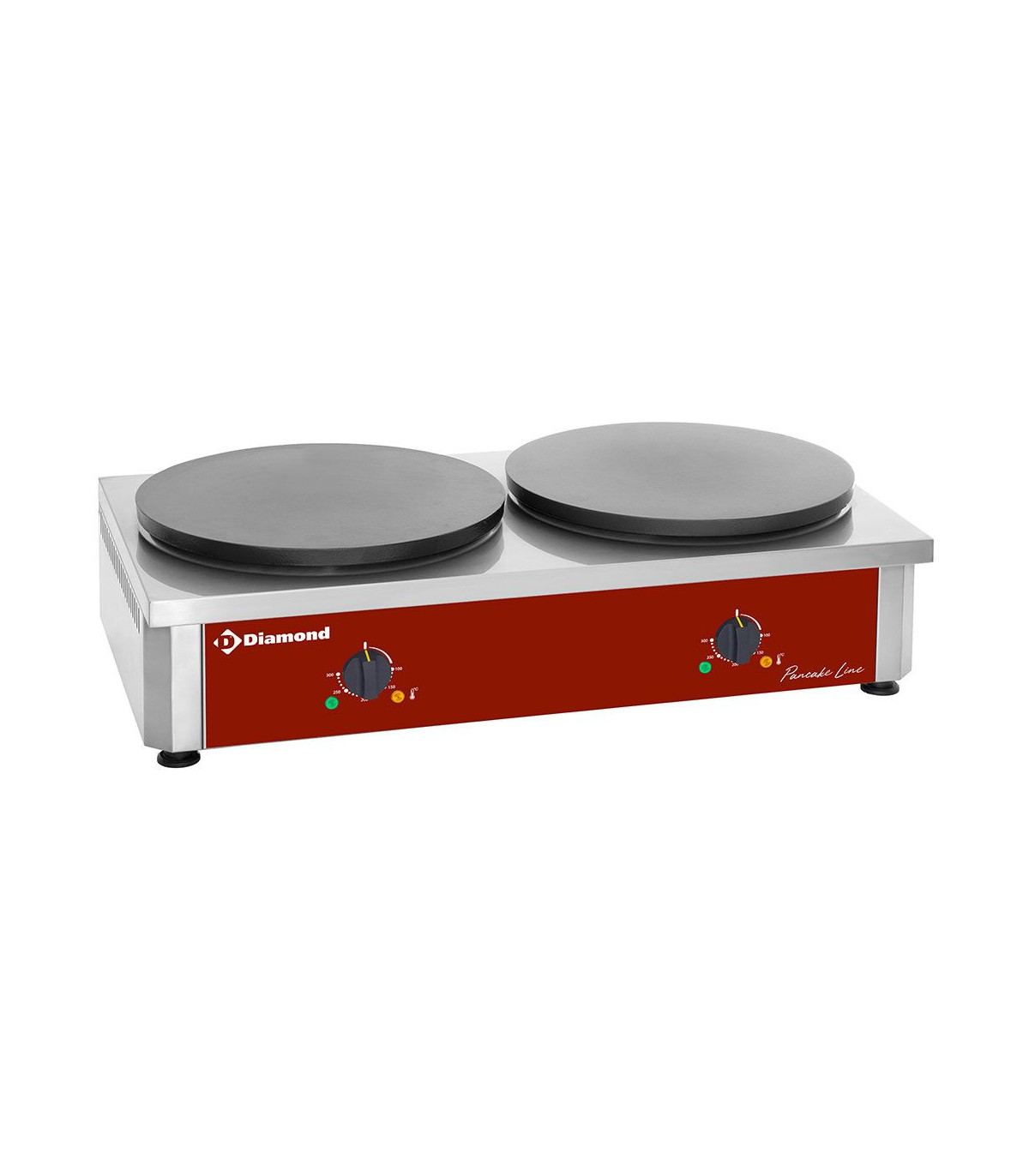 CREPIERE ELECTRIQUE 2 PLAQUES Ø400MM DIAMOND dans CREPIERE