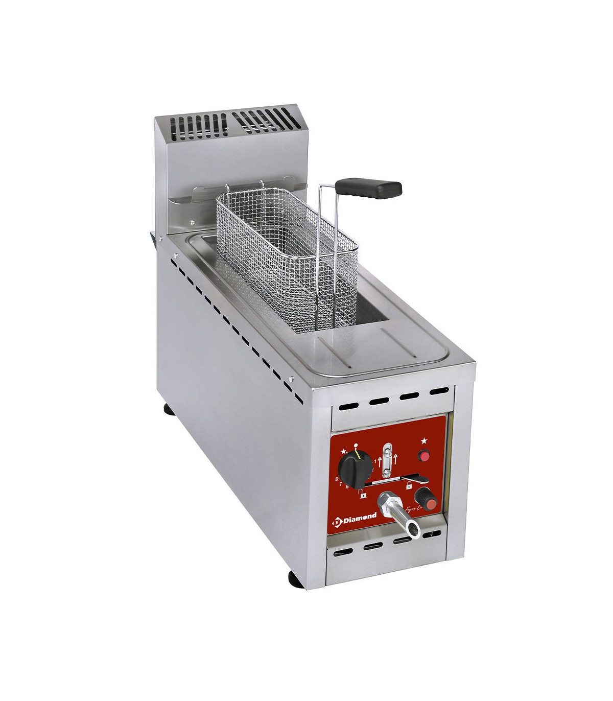 FRITEUSE GAZ 1 CUVE 8LT TOP PLUS DIAMOND dans GAZ