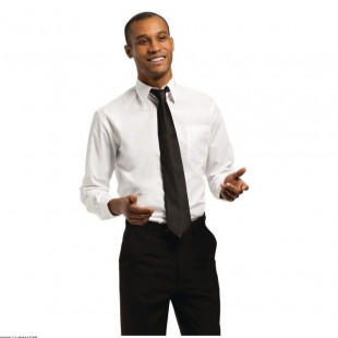 EOL  CHEMISE UNISEXE BLANCHE TAILLE L UNIFORMWORKS dans CHEMISES