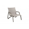 FAUTEUIL CONVERSATIONNEL SUNSET GRIS PLATINIUM / TOILE GRISE AMOBIS dans FAUTEUIL