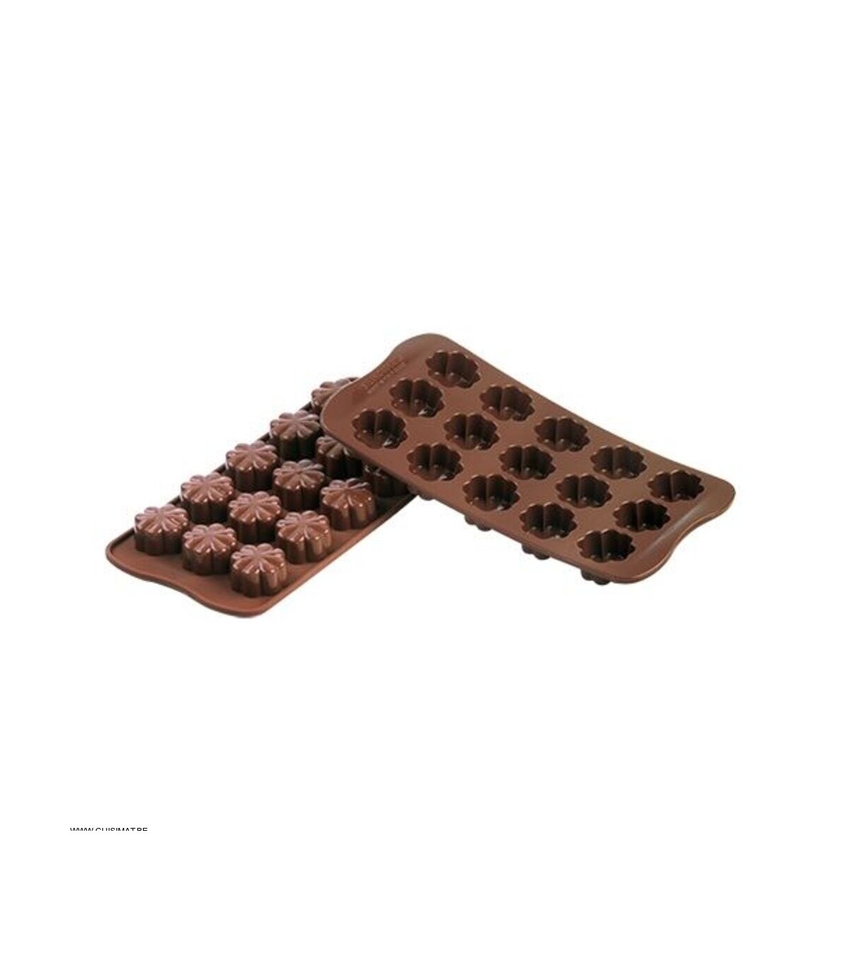 MOULE A CHOCOLAT PRALINE EASY-CHOC FLEURY 15X 30X30MM dans MOULES CHOCOLAT