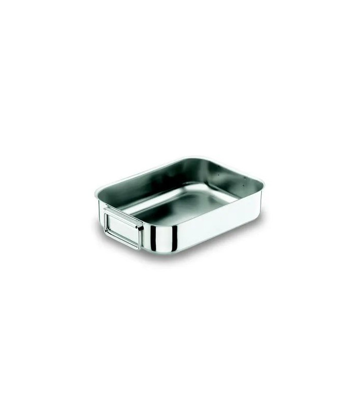 PLAT A ROTIR INOX 18/10 ANSES TOMBANTES 35X26CM LACOR dans PLAQUE DE CUISSON