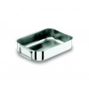 PLAT A ROTIR INOX 18/10 ANSES TOMBANTES 40X28CM LACOR dans PLAQUE DE CUISSON