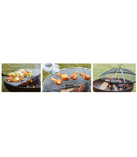 BARBECOOCK PARE- ETINCELLE EN METAL NOIR 75 CM dans BARBECOOK