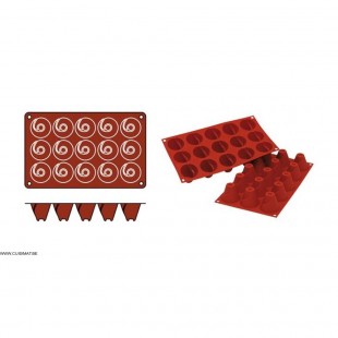 MOULE EN SILICONE GN1/3 20 PORTIONS SF025 FINANCIERS SILICON FLEX dans MOULES PATISSERIES