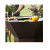 BARBECUE NESTOR ORIGINAL AU BOIS ACIER CORTEN 92X92X101 CM BARBECOOK dans BARBECUE