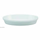 PLAT SABOT OVALE 197X118MM EMPILABLE BLANC