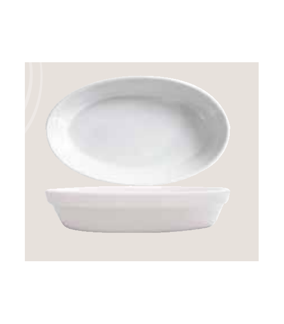 PLAT SABOT OVALE 197X118MM EMPILABLE BLANC dans SARREGUEMINES