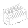 BANC DE JARDIN EN BOIS TENDRE dans TRANSAT ET CHAISE LONGUE