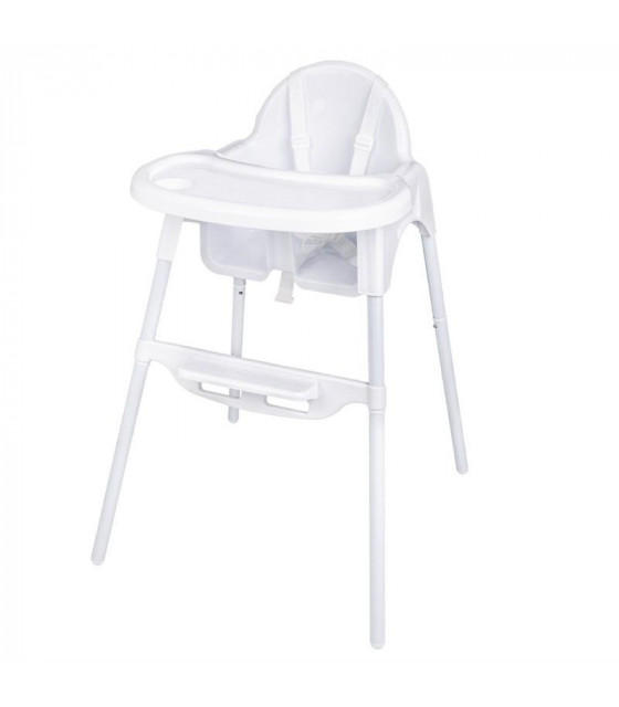 CHAISE HAUTE BEBE BLANC BRILLANT dans CHAISES ENFANT