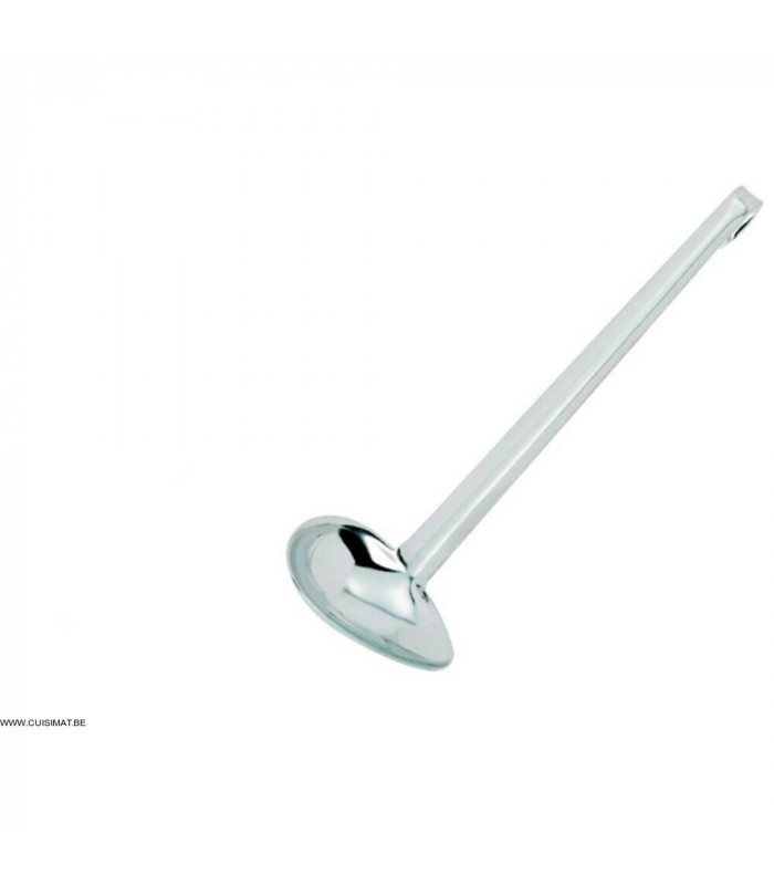 CUILLERE A ARROSER DE COTE INOX POUR DROITIER 28CM GAFIC dans LOUCHES