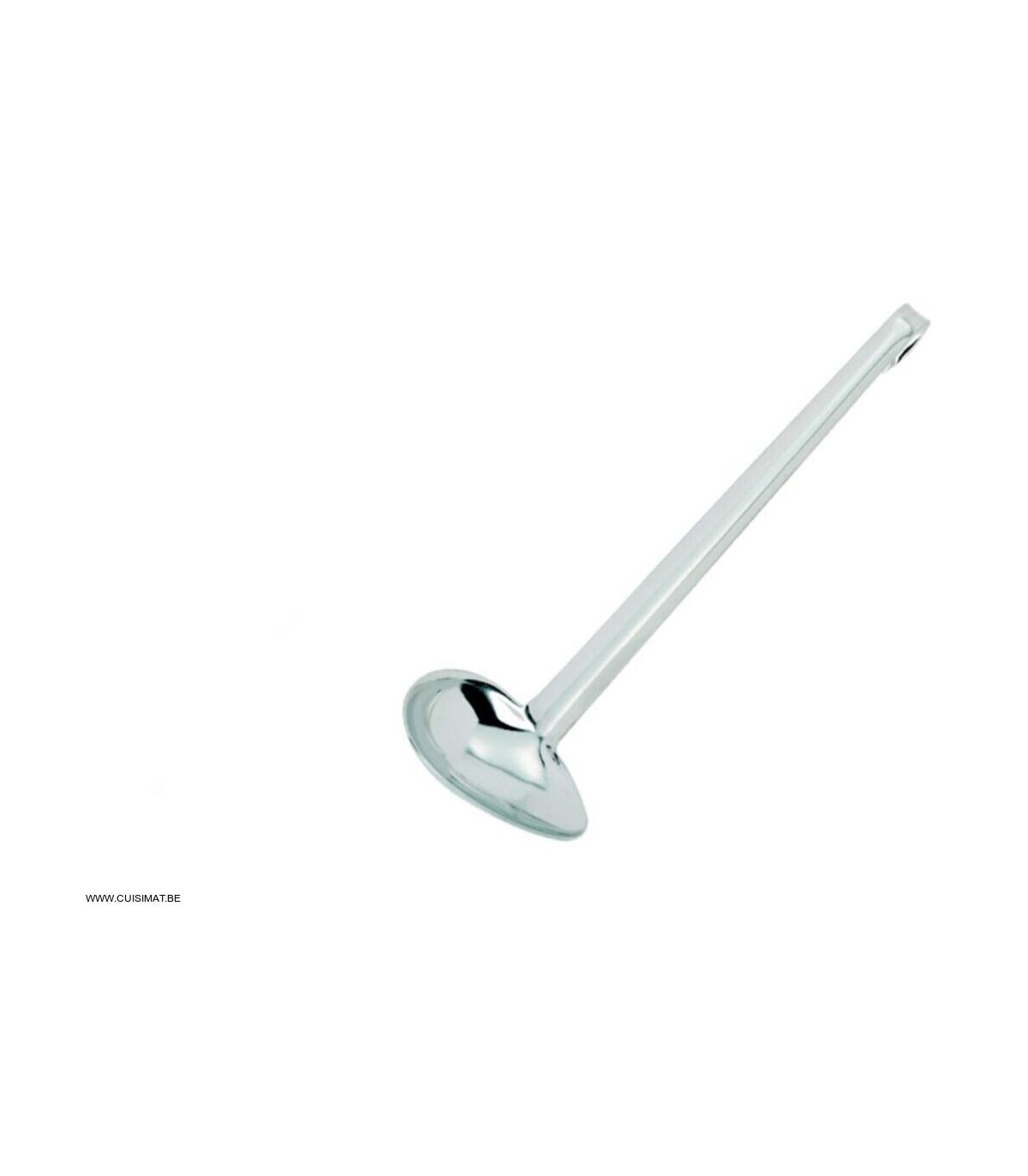 CUILLERE A ARROSER DE COTE INOX POUR DROITIER 28CM GAFIC dans LOUCHES