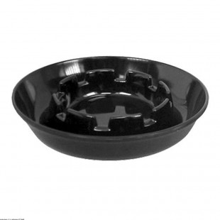 EOL  CENDRIER EMPILABLE EN MELAMINE NOIRE Ø14CM dans CENDRIERS