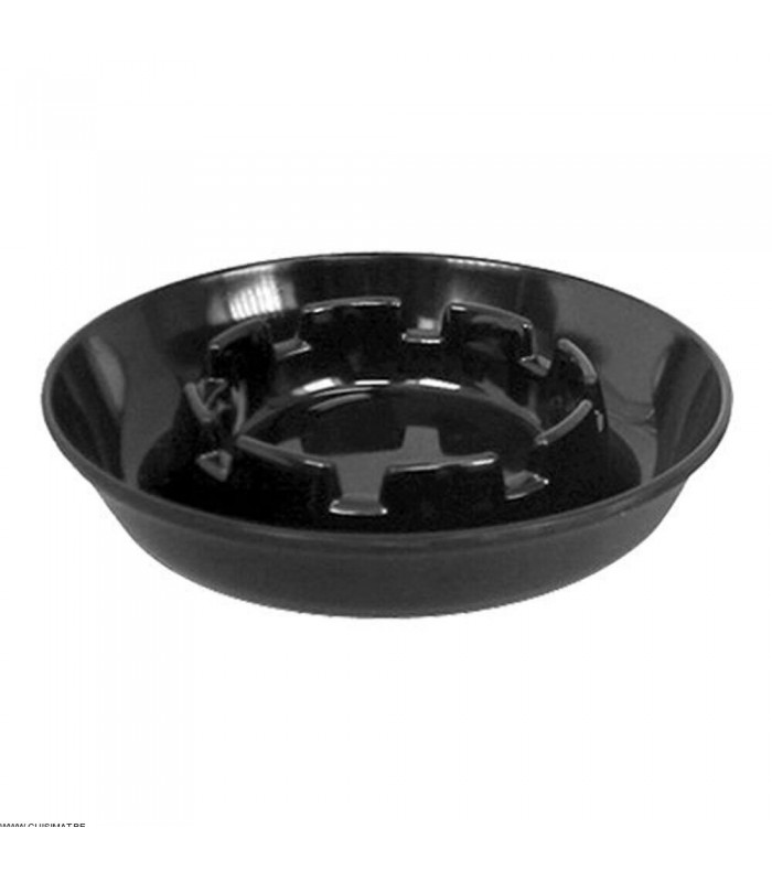 EOL  CENDRIER EMPILABLE EN MELAMINE NOIRE Ø14CM dans CENDRIERS