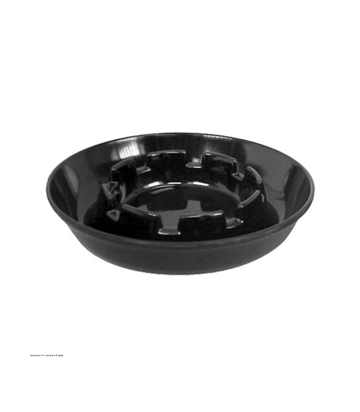 EOL  CENDRIER EMPILABLE EN MELAMINE NOIRE Ø14CM dans CENDRIERS