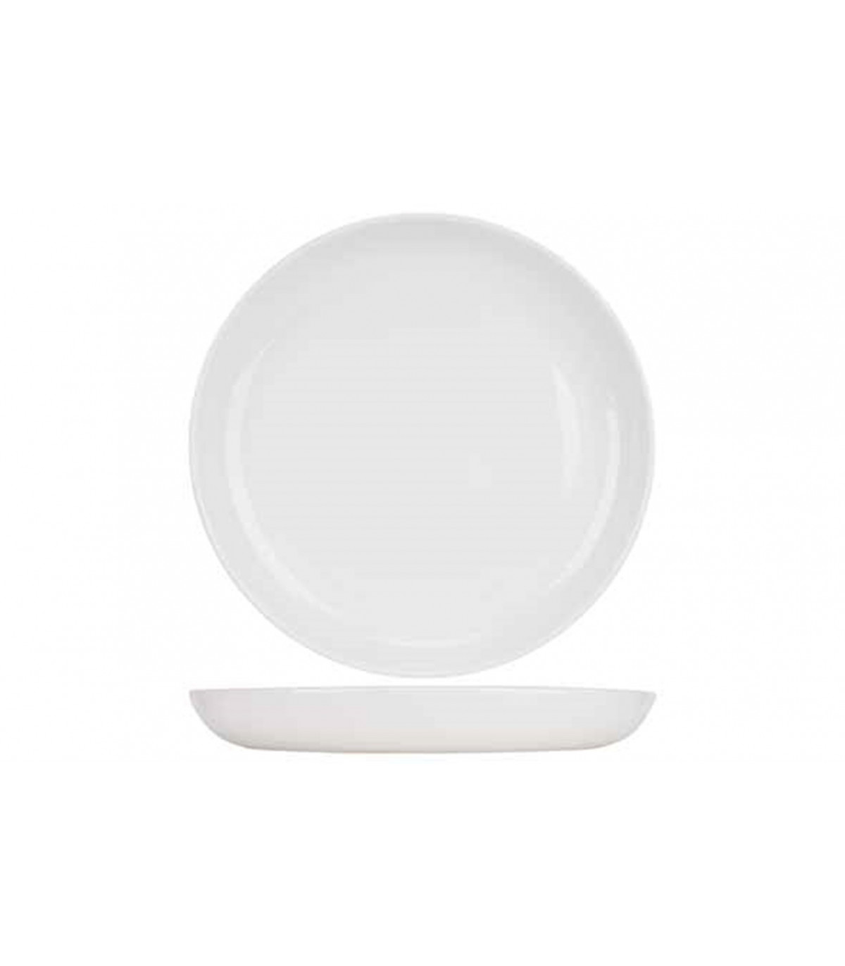 ASSIETTE BLANC IVOIRE TITANIUM 27 CM BORD RELEVE dans VAISSELLE