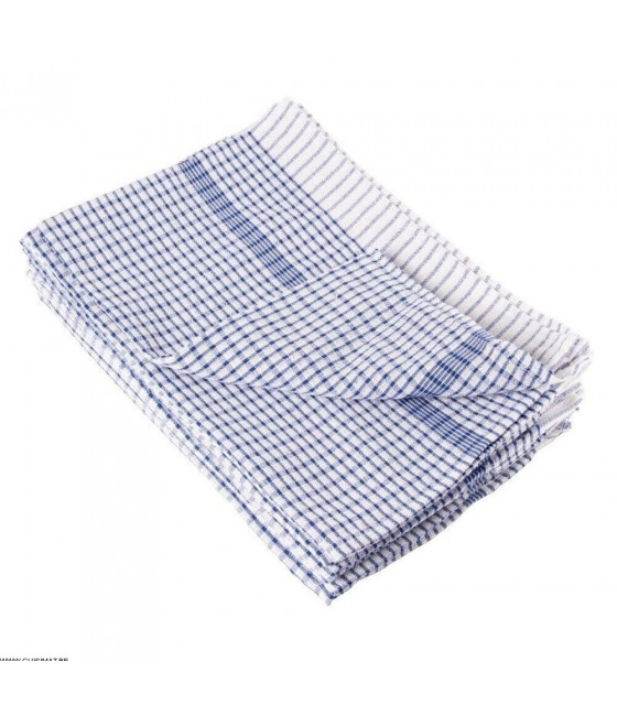 ESSUIE DE CUISINE 75*50CM BLEU 10 PIECES CUISIMAT dans ESSUIES