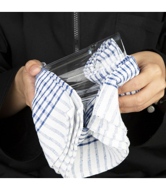 ESSUIE DE CUISINE 75*50CM BLEU 10 PIECES CUISIMAT dans ESSUIES