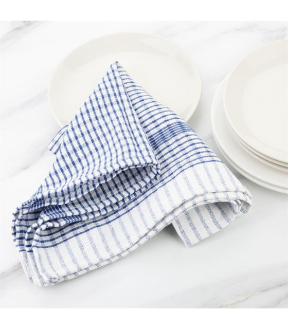 ESSUIE DE CUISINE 75*50CM BLEU 10 PIECES CUISIMAT dans ESSUIES