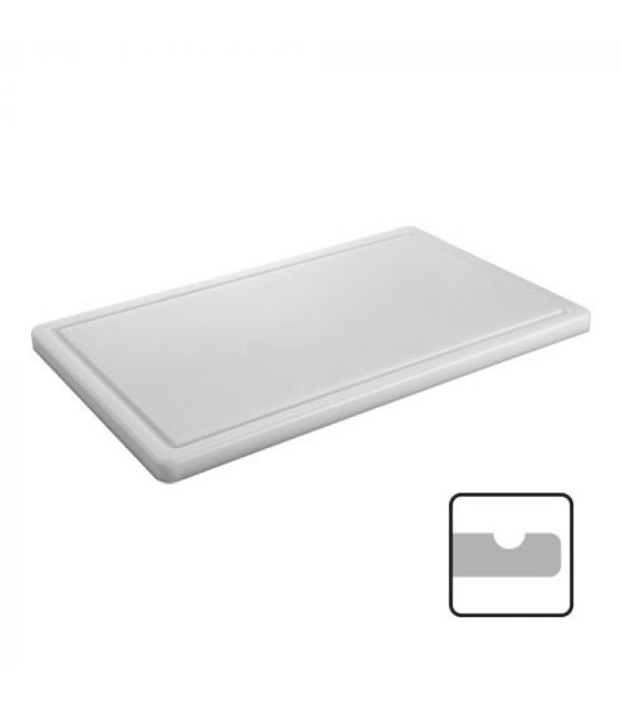 PLANCHE A DECOUPER BLANCHE 50X30X2CM CATERCHEF dans PLANCHES A DECOUPER